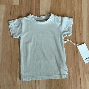 New Mate The Label Kids Classic T-Shirt Size 12-28 Months Tofu Color